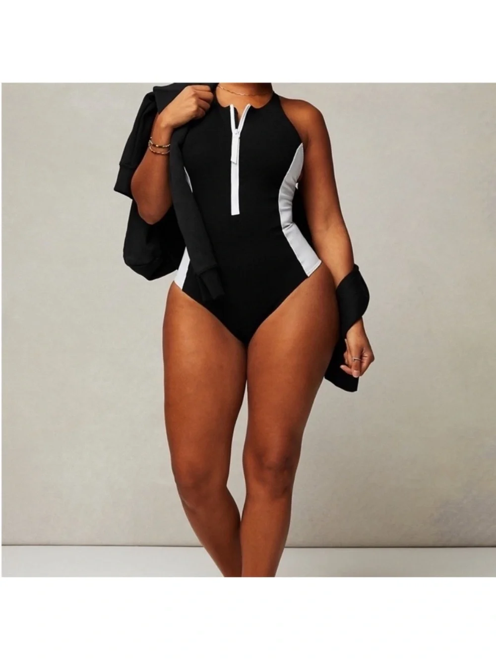 Fabletics Fabletics High Tide Zip-Front One-Piece Swimsuit Size XXL/1x